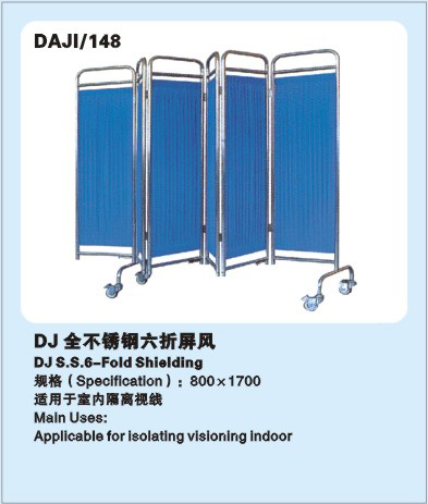 全不銹鋼六折屏風